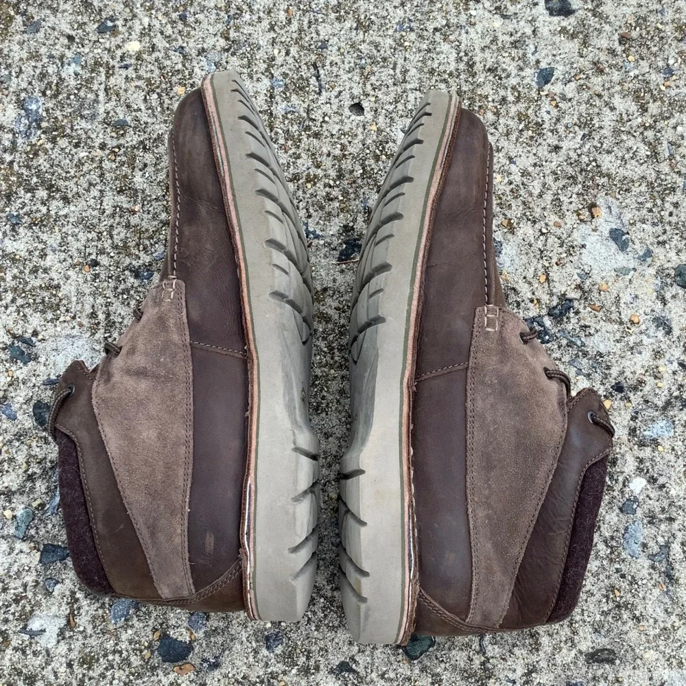 Clarks Collection Mens Brown Leather Suede Chukka Boots 261629357100 Size 11